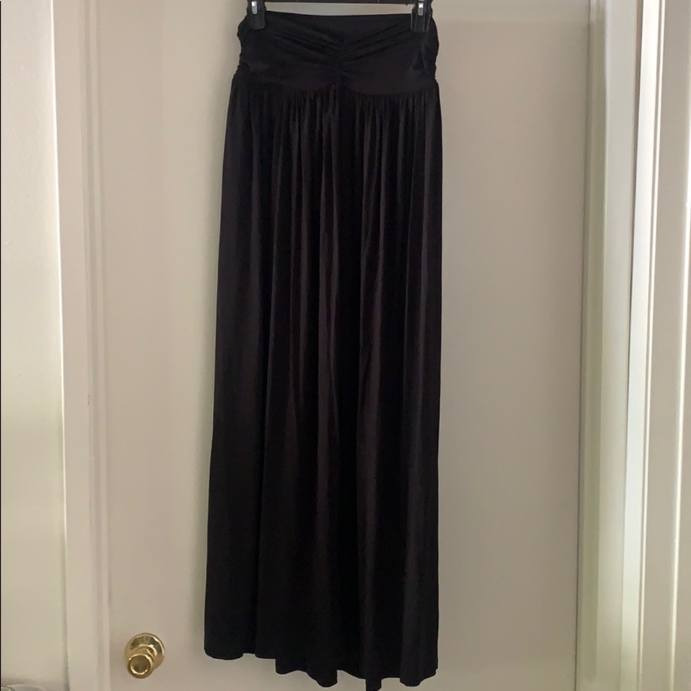 Black maxi skirt